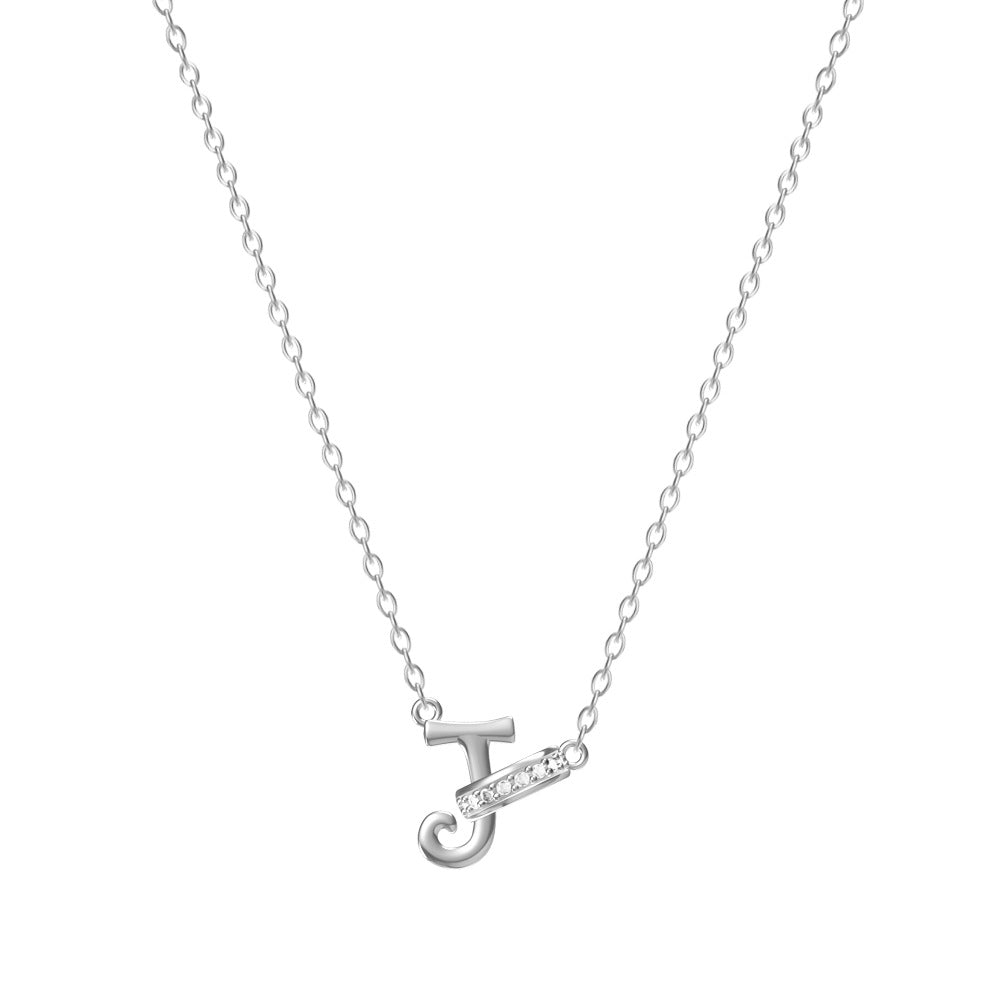 26-Letter Diamond-Embedded Unique Design Necklace For Women Vera Lux