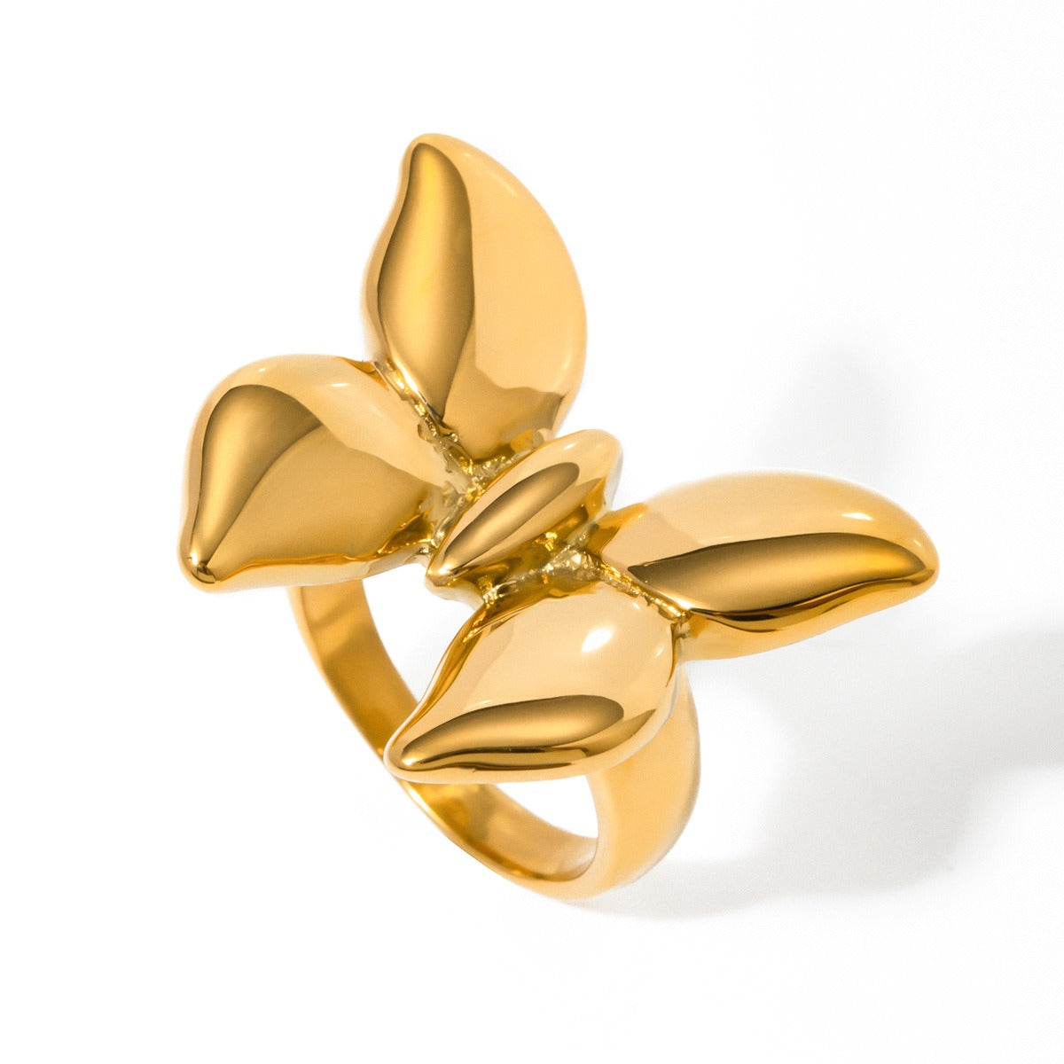 18K gold butterfly design exquisite and noble ring Vera Lux