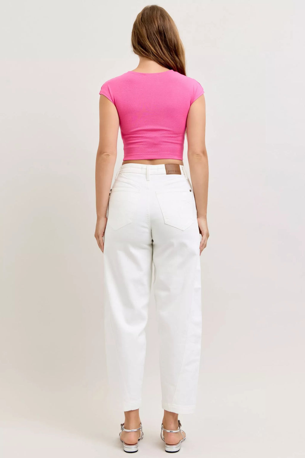 Judy Blue High-Waisted Rigid Magic Panel Barrel Jeans Shopimist