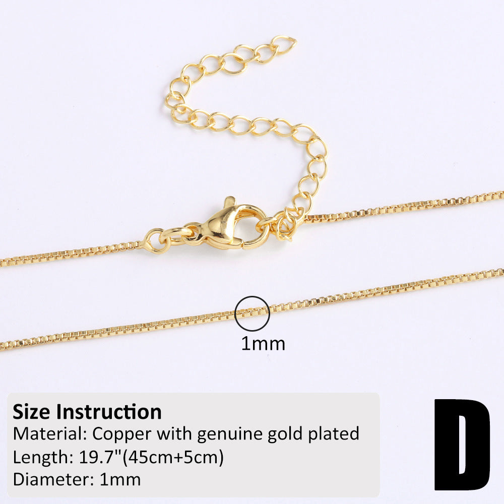 Copper-plated 18k Gold DIY Hip-hop All-match Chain Necklace Vera Lux