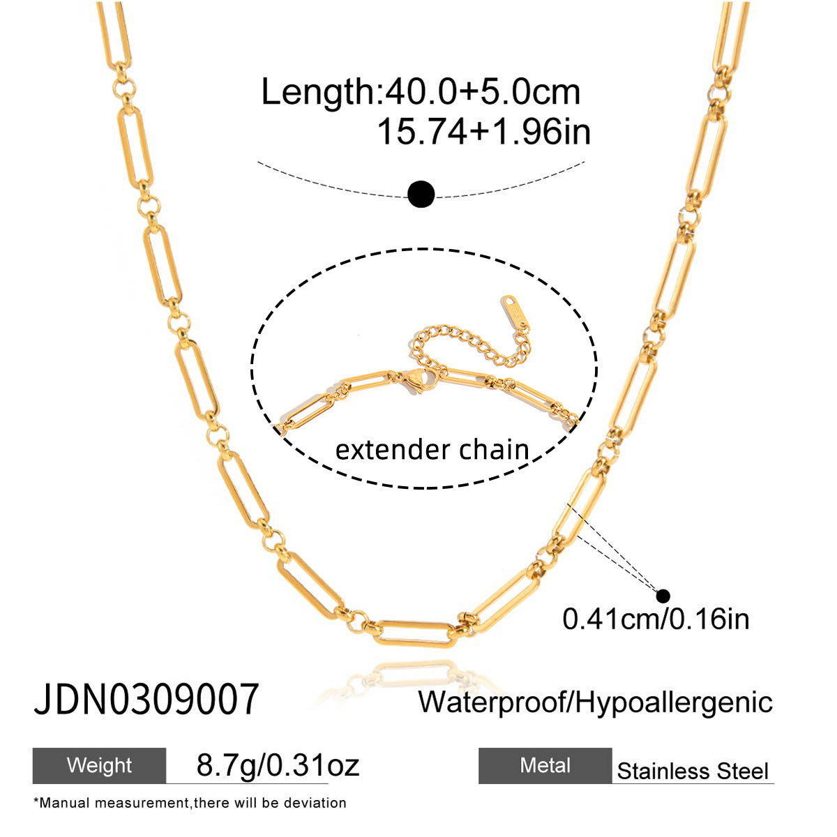 Stainless Steel Zircon Spinner Necklace Collection Vera Lux