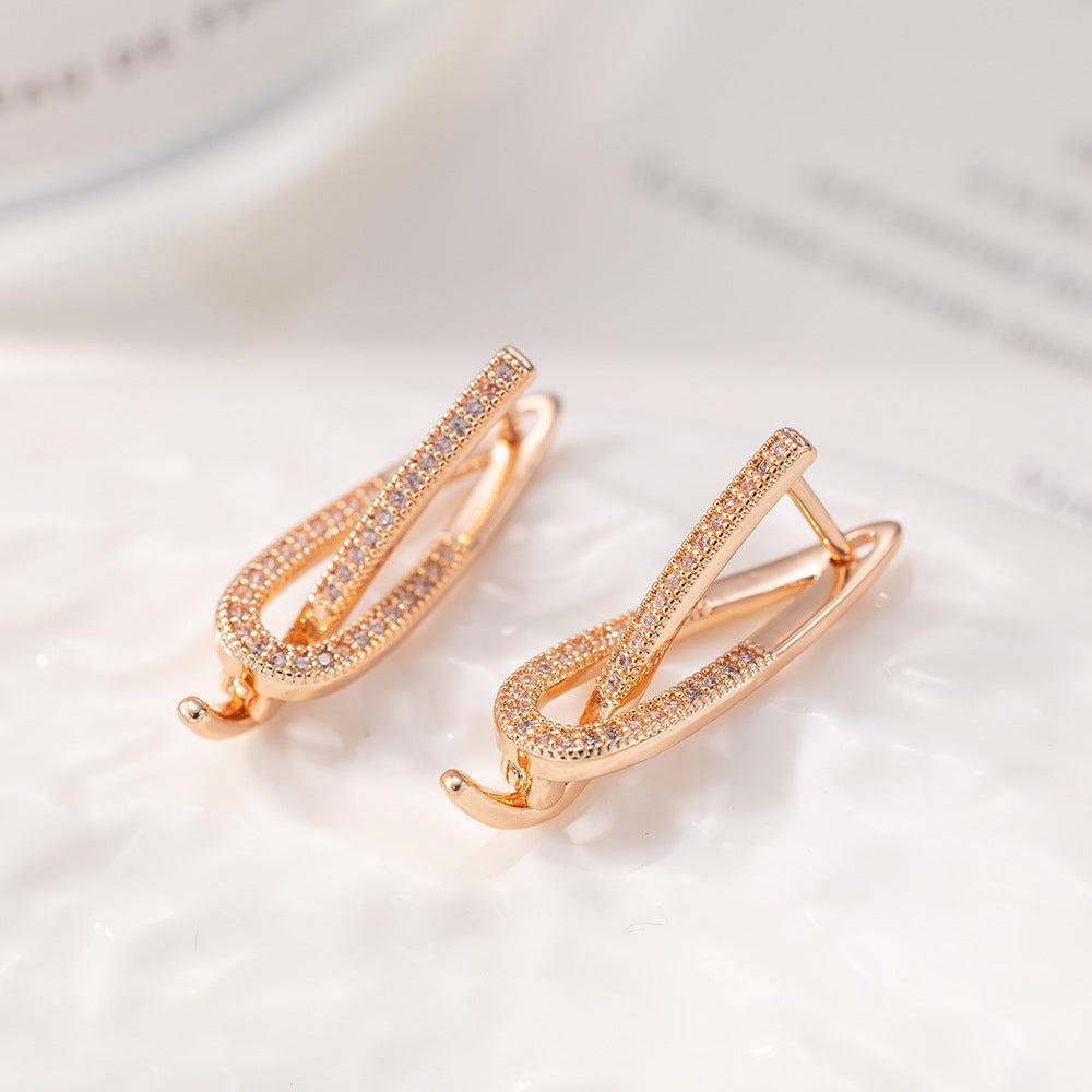 Geometric Copper Micro Earrings Vera Lux