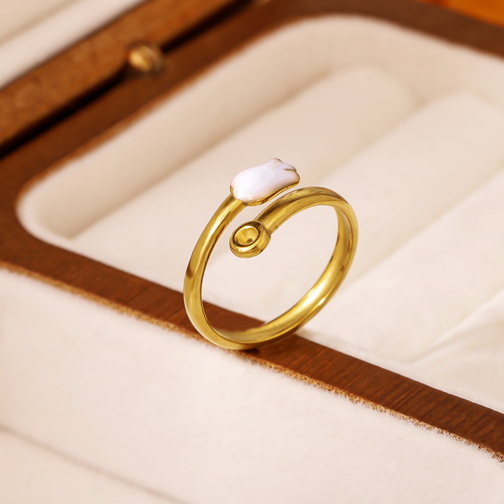 Simple & Unique Flower CZ Ring, Niche Design, Elegant & Personalized, Light Luxury, Exquisite, Versatile & Fashionable Stackable Ring Vera Lux