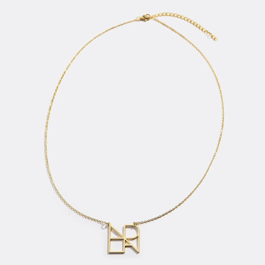 18k gold light luxury combination customized letter necklace Vera Lux