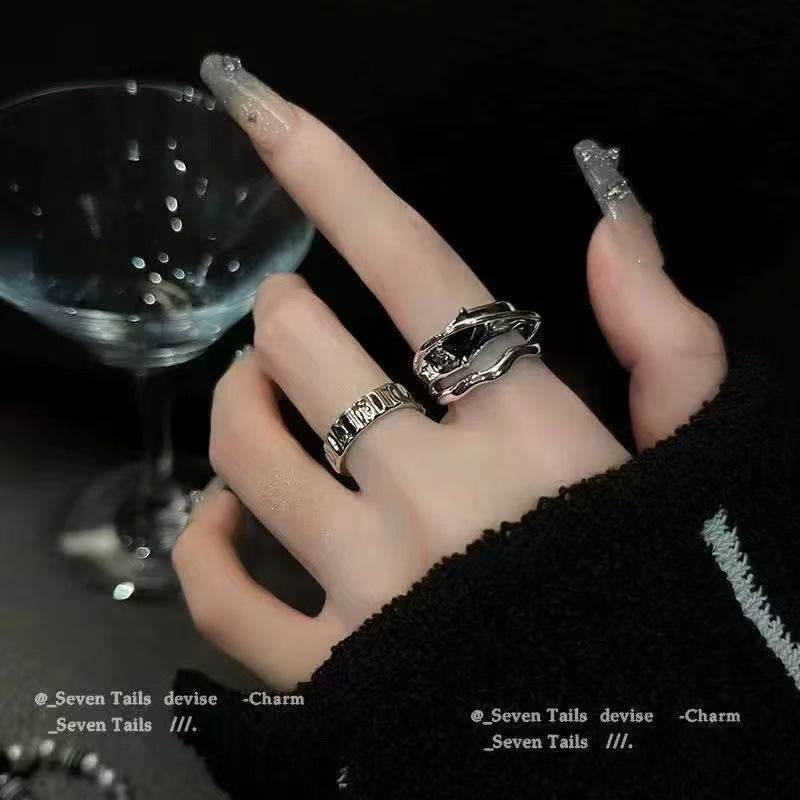 Moonstone Minimalist Ring, Luxury Adjustable Band For Women Vera Lux