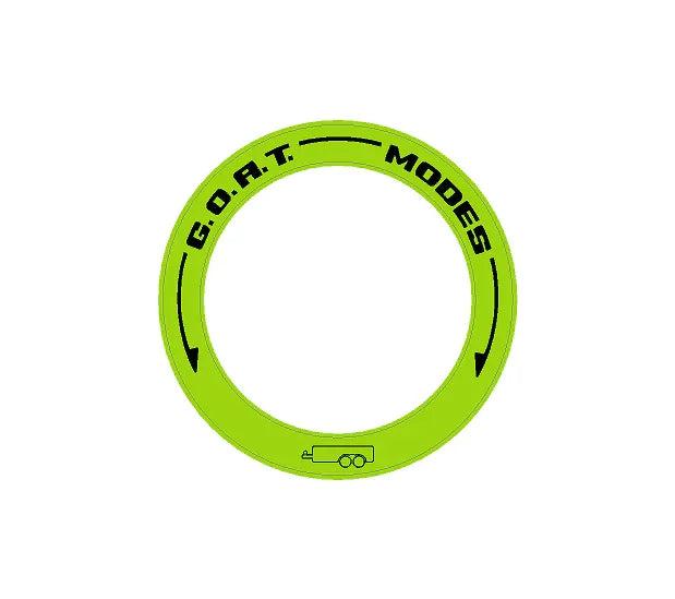 Drive Mode to GOAT Mode Dial Ring Overlay - 2024+ Ranger StickerFab