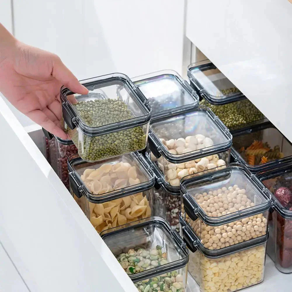 Multipurpose Food Storage Containers Set - Clear Jars with Lids for Cereal, Candy, and Dry Goods My Store