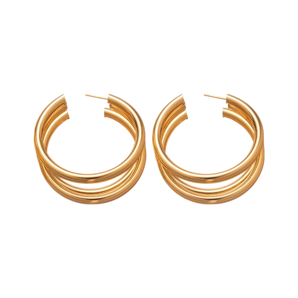Metal Minimalist Round Earrings Vera Lux