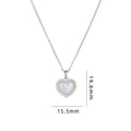 New Heart-shaped Shell Pendant Titanium Steel Necklace For Women Vera Lux