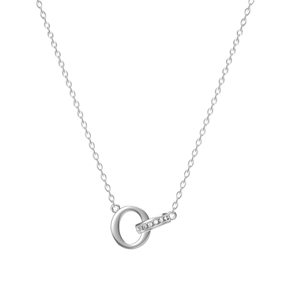 26-Letter Diamond-Embedded Unique Design Necklace For Women Vera Lux