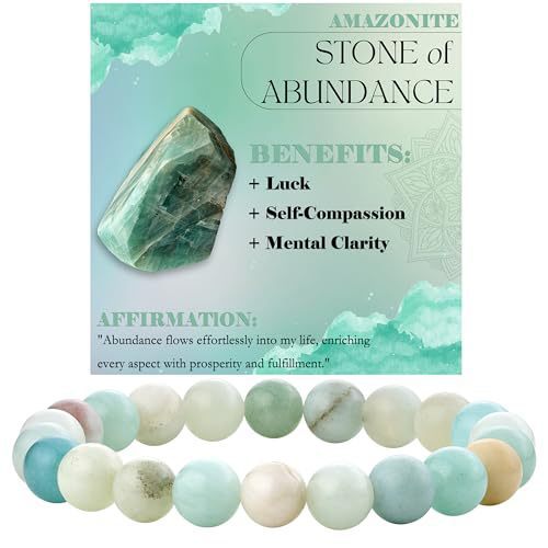 8mm Natural Stone Bead Bracelet White Turquoise Vera Lux