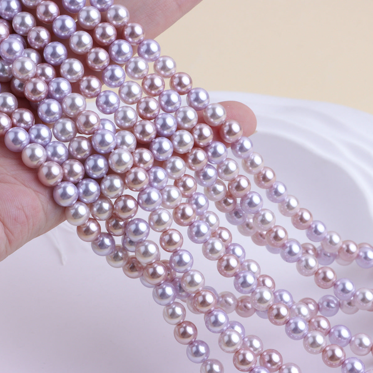 Pearl Loose Beads With Holes For DIY Necklaces Vera Lux