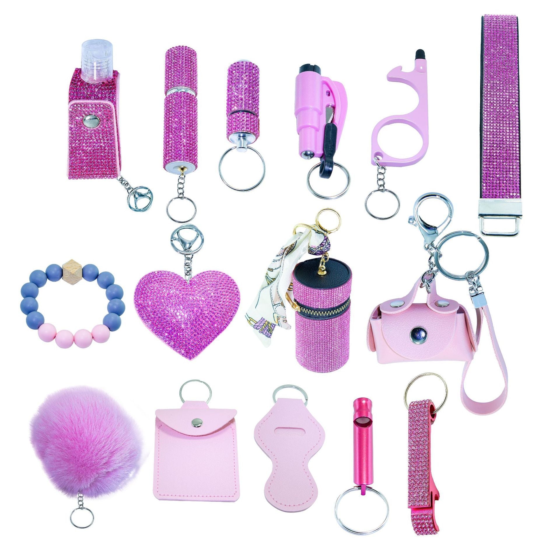 Portable Fifteen-Piece Keychain Set Vera Lux