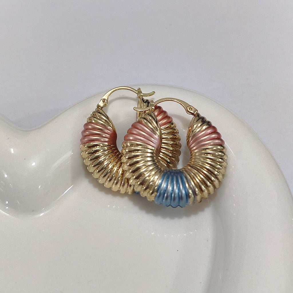 European And American Trendy Womens Copper Earrings Vera Lux