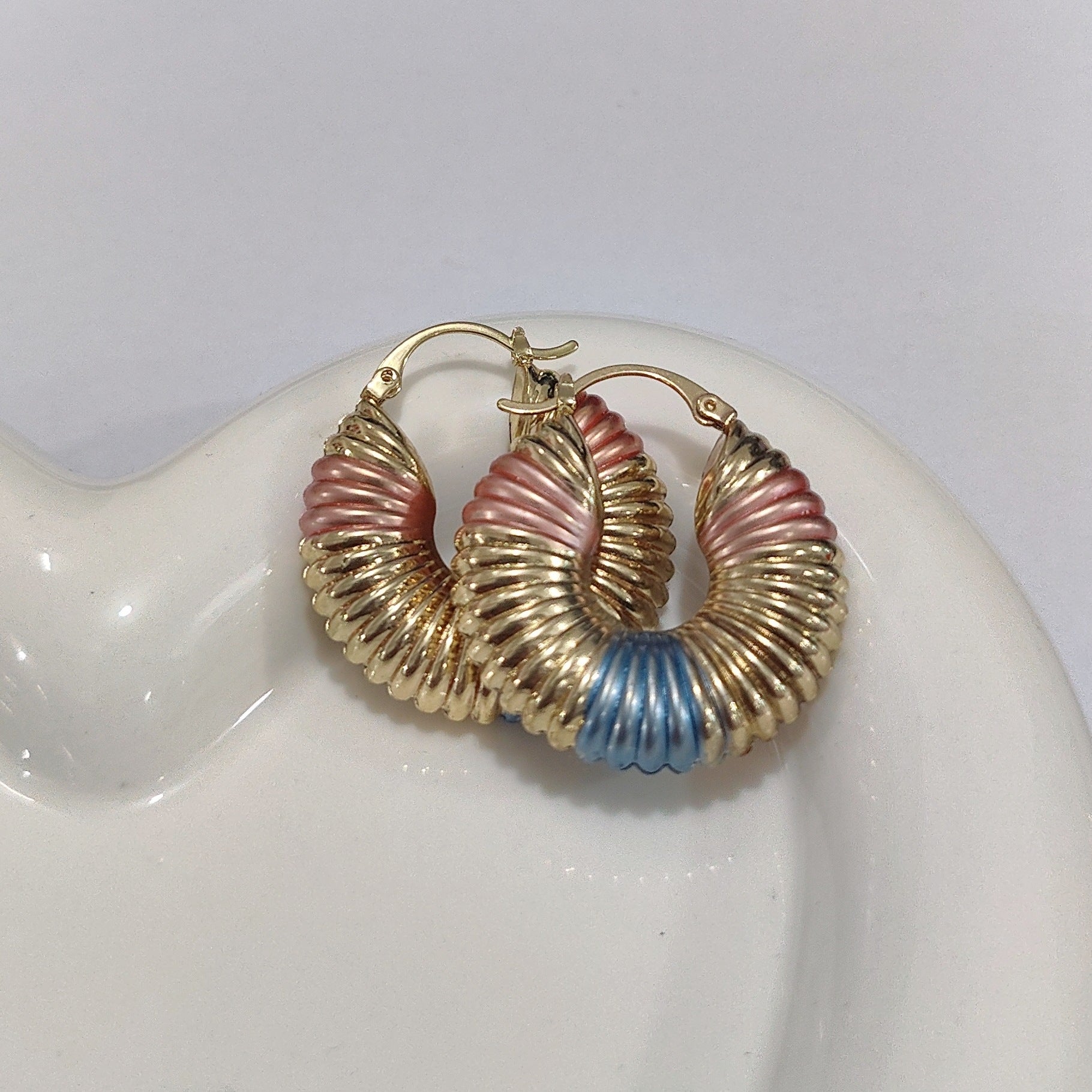 European And American Trendy Womens Copper Earrings Vera Lux