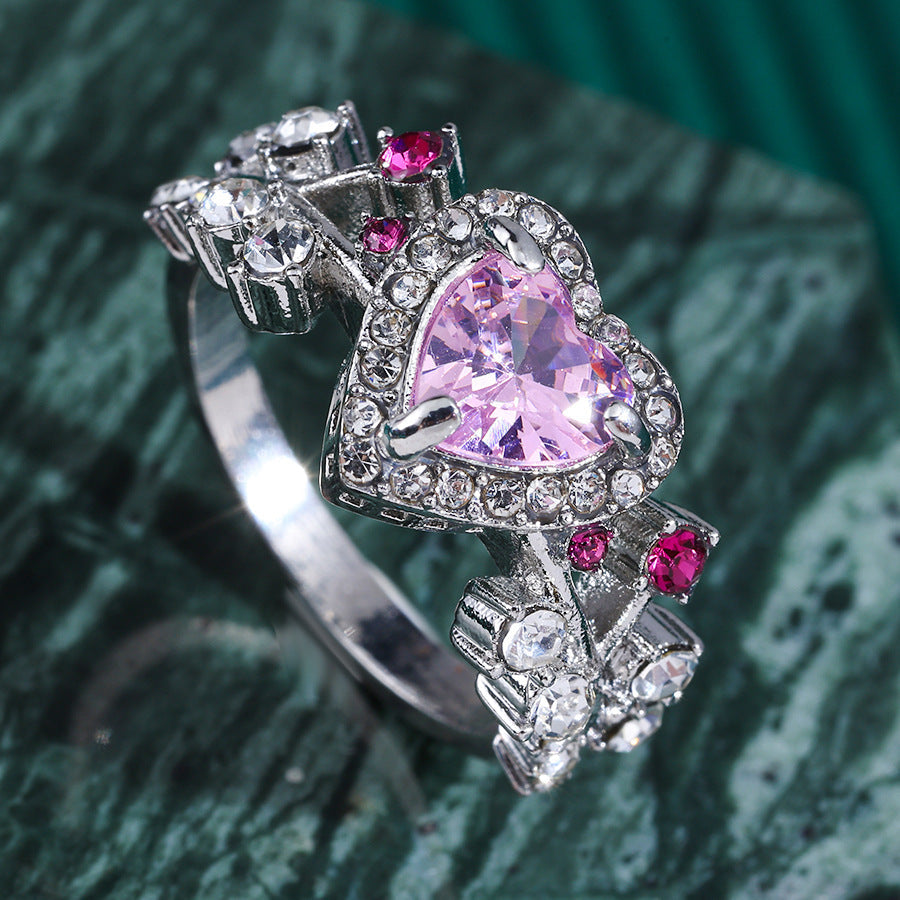 Women's Alloy Full-Crystal Casual Ring Set Vera Lux