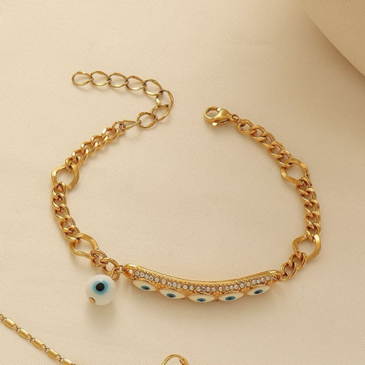 Middle Eastern Evil Eye Necklace, Bracelet and Earring Set Vera Lux