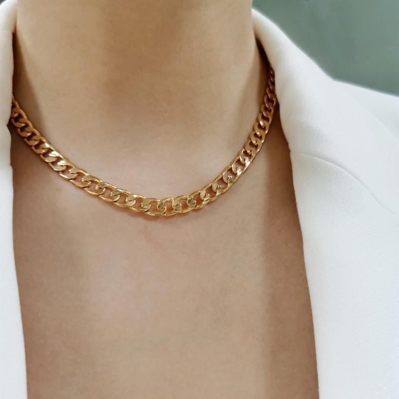 Fashionable Minimalist Cuban-link Necklace With A Premium Feel Vera Lux