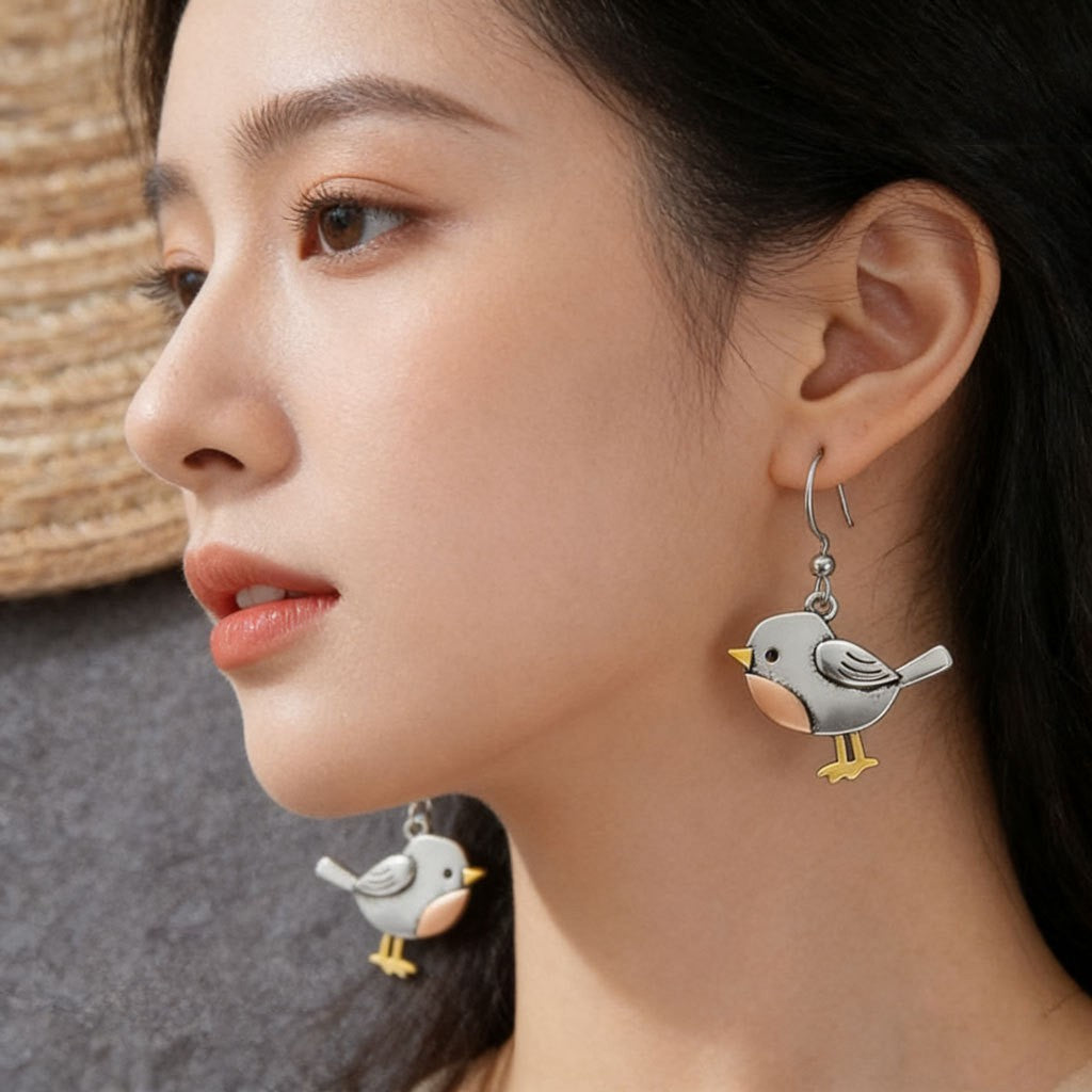 Jewelry Women's Bird-shaped Pendant Earrings Vera Lux