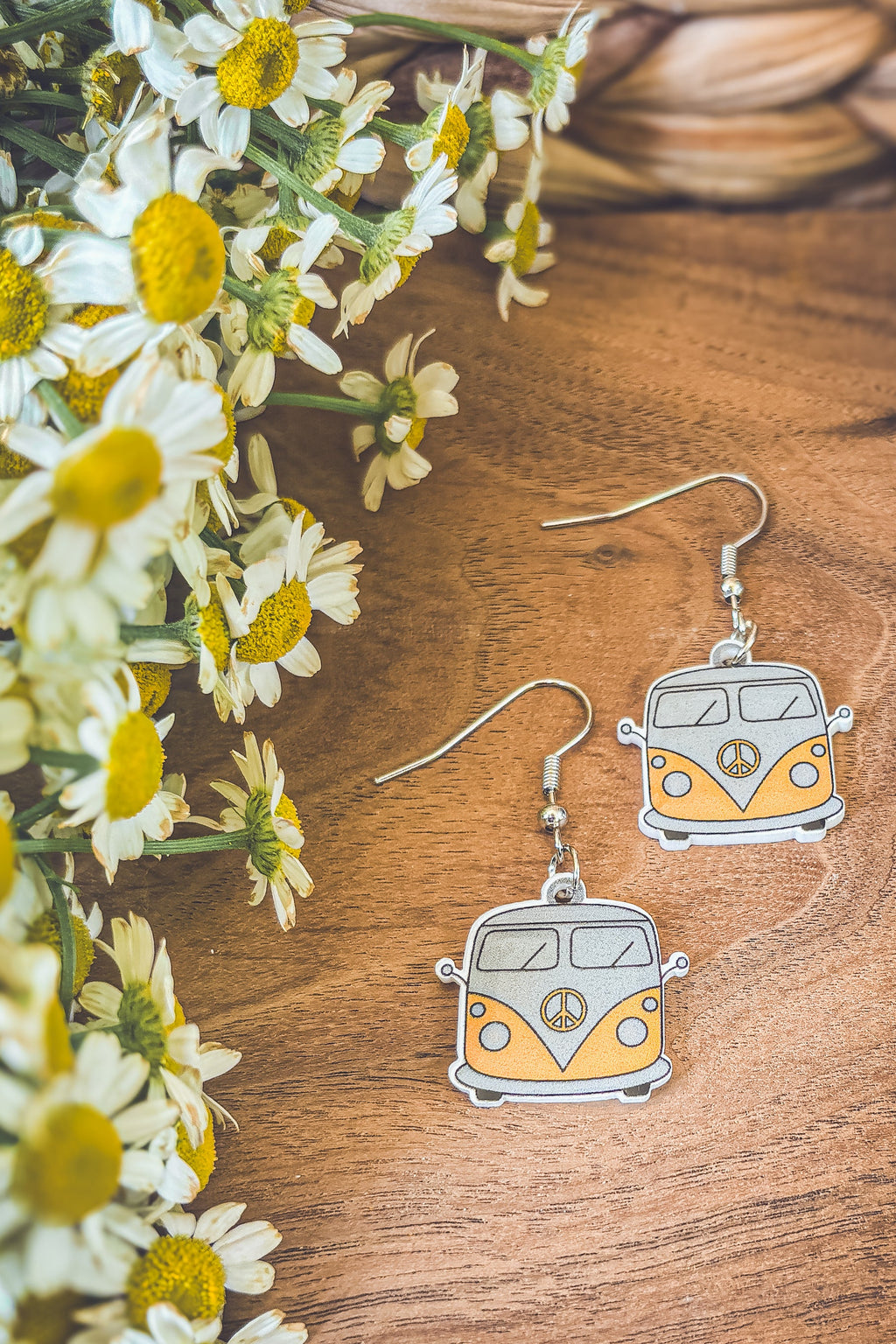 Adorable Vintage Van Earrings Rooted Home Goods