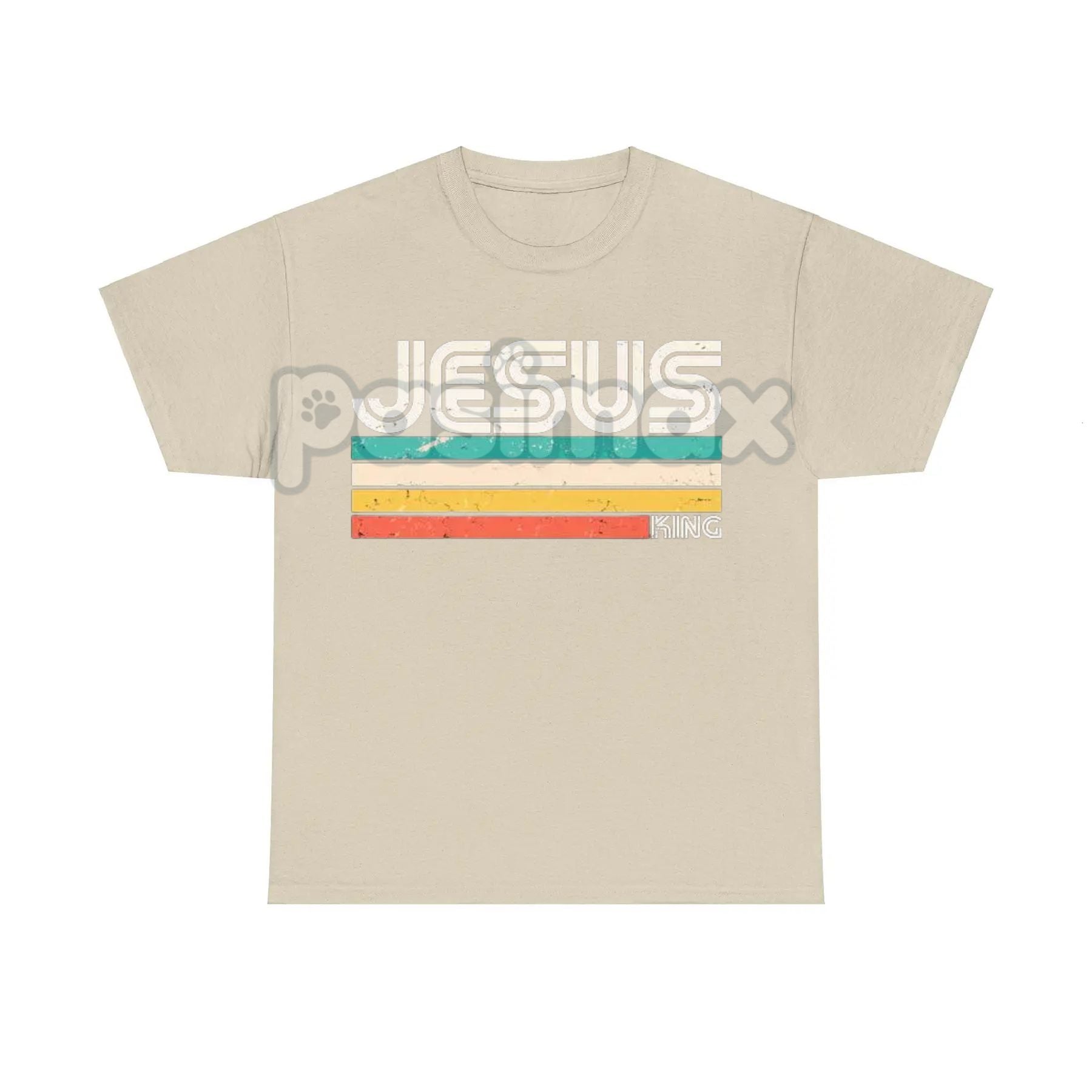 Classic Vintage Jesus Graphic Tee - Retro Faith Menswear Shirt, Timeless Statement Top Pasimax