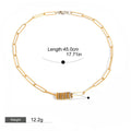 Titanium steel necklace light luxury clavicle chain bracelet Vera Lux