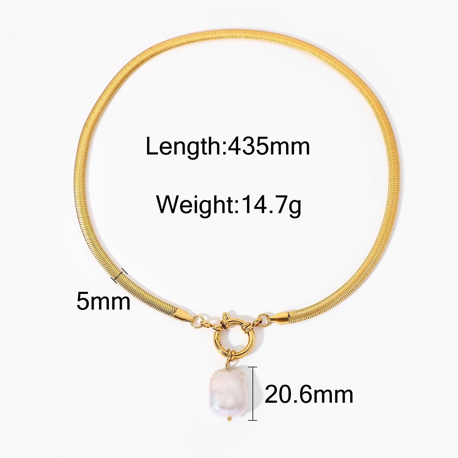 Light luxury and sophisticated sweater chain/pearl necklace Vera Lux