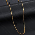 Simple Pendant-Free Necklace Titanium Steel Box Chain Necklace For Women Vera Lux