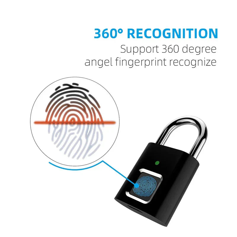 Smart Fingerprint Padlock Whatever the Treasure
