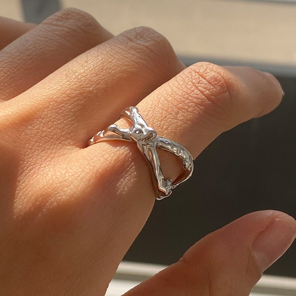 18K gold ring of light luxury high-end jewelry Vera Lux