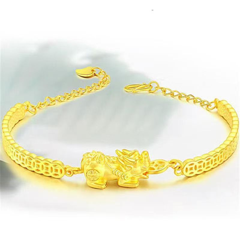 Arrival Copper-Gilded Fashion Wealth-Attracting Coin Pixiu Bracelet Vera Lux