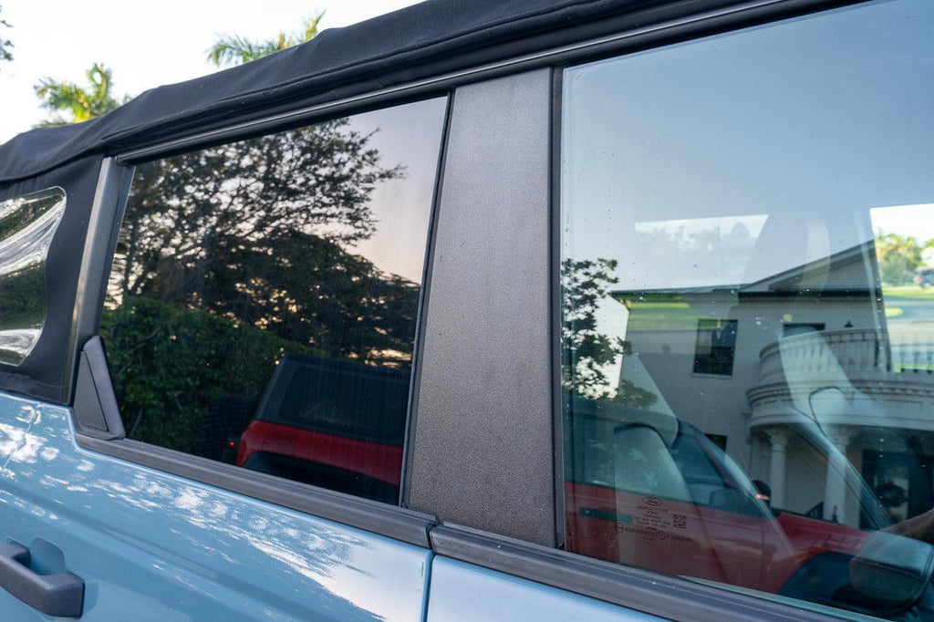 3D Carbon B Pillar Protection Kit - 2021+ Bronco 4 Door StickerFab