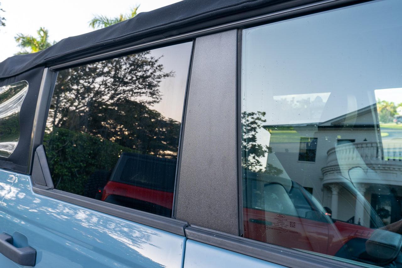3D Carbon B Pillar Protection Kit - 2021+ Bronco 4 Door StickerFab