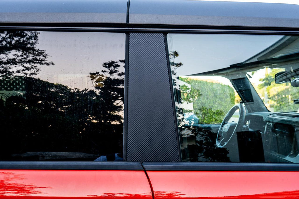 3D Carbon B Pillar Protection Kit - 2021+ Bronco 4 Door StickerFab