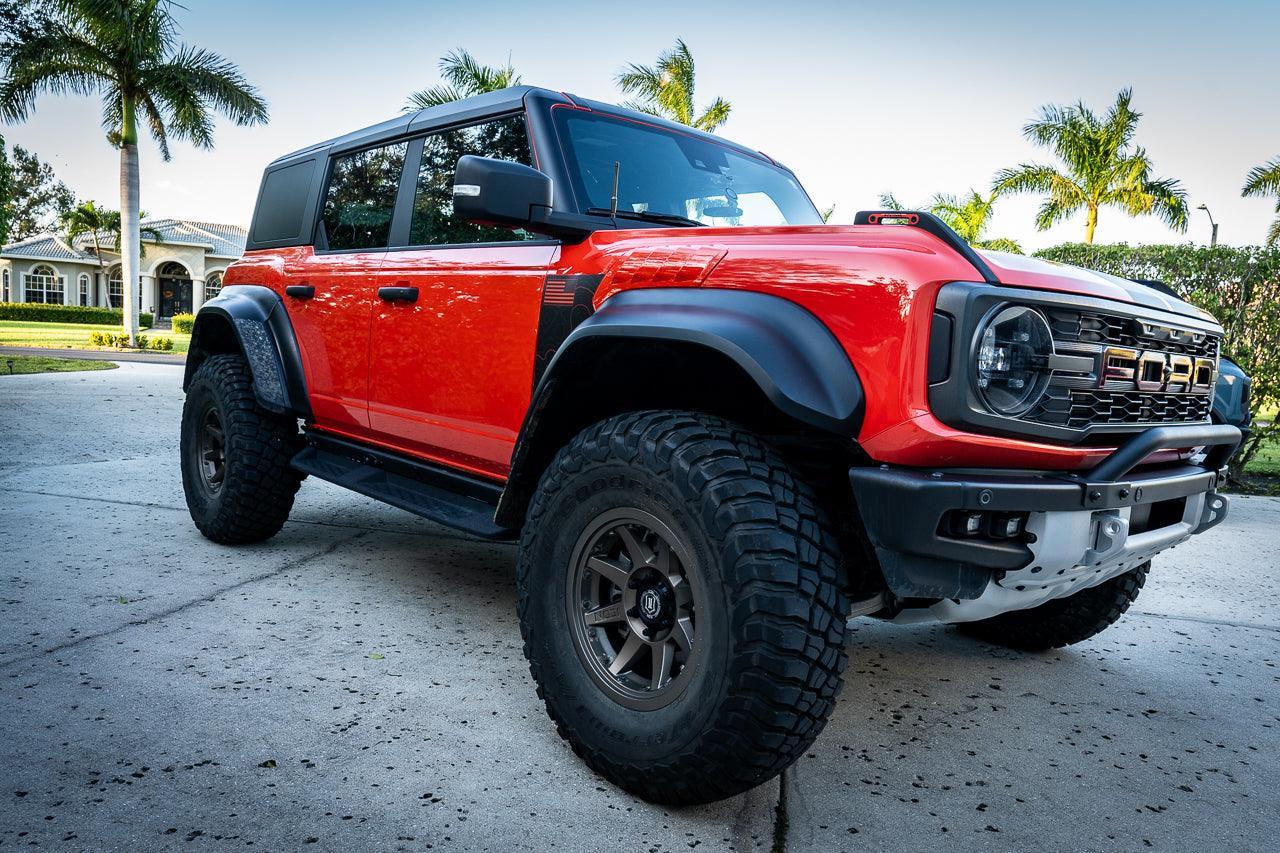 3D Carbon B Pillar Protection Kit - 2021+ Bronco 4 Door StickerFab