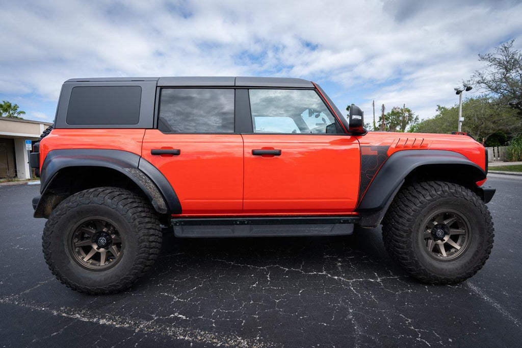 3D Carbon B Pillar Protection Kit - 2021+ Bronco 4 Door StickerFab