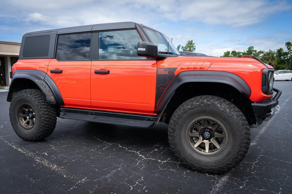 3D Carbon B Pillar Protection Kit - 2021+ Bronco 4 Door StickerFab