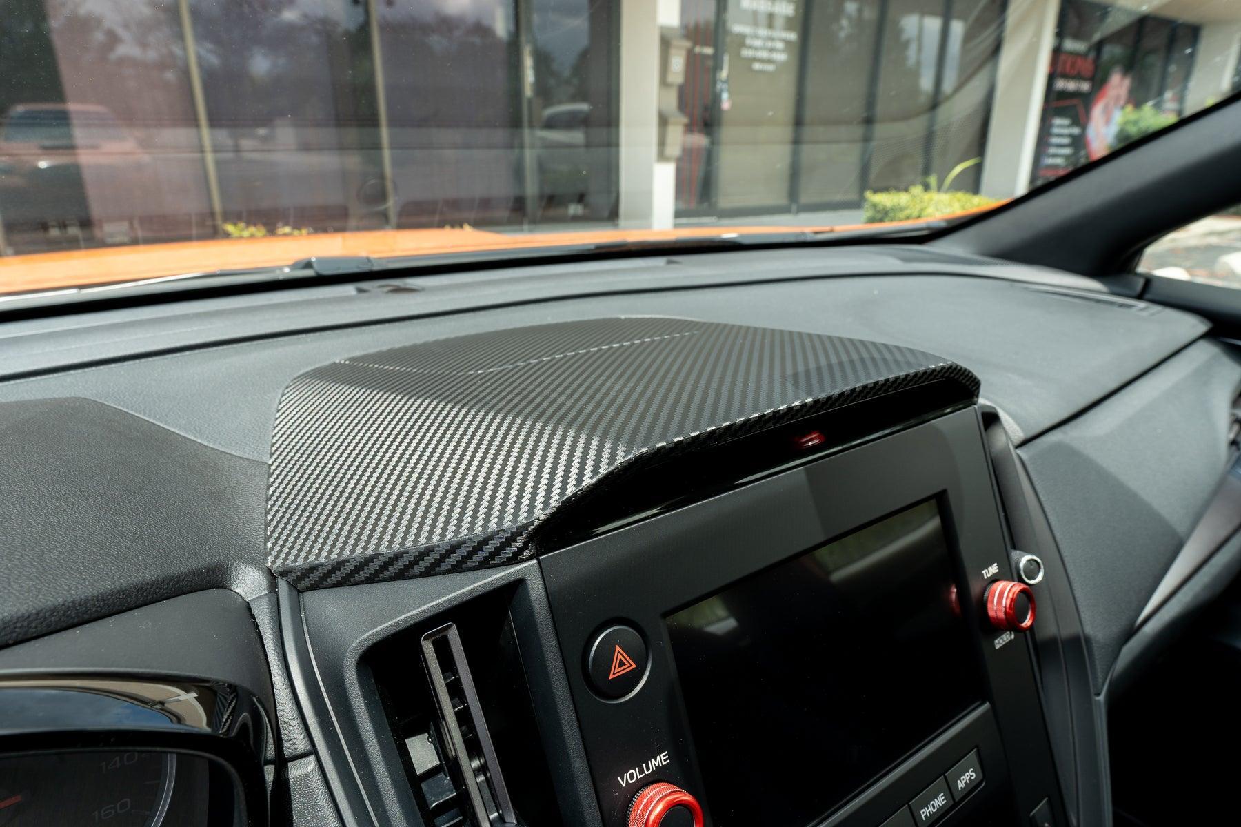 3D Carbon Center Hood Overlay Kit - 2022+ Subaru WRX StickerFab