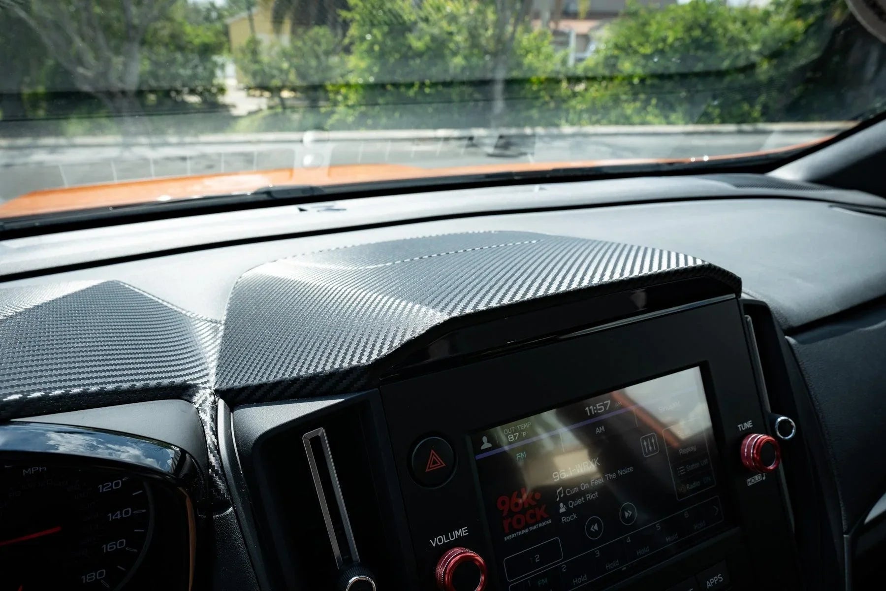 3D Carbon Center Hood Overlay Kit - 2022+ Subaru WRX StickerFab