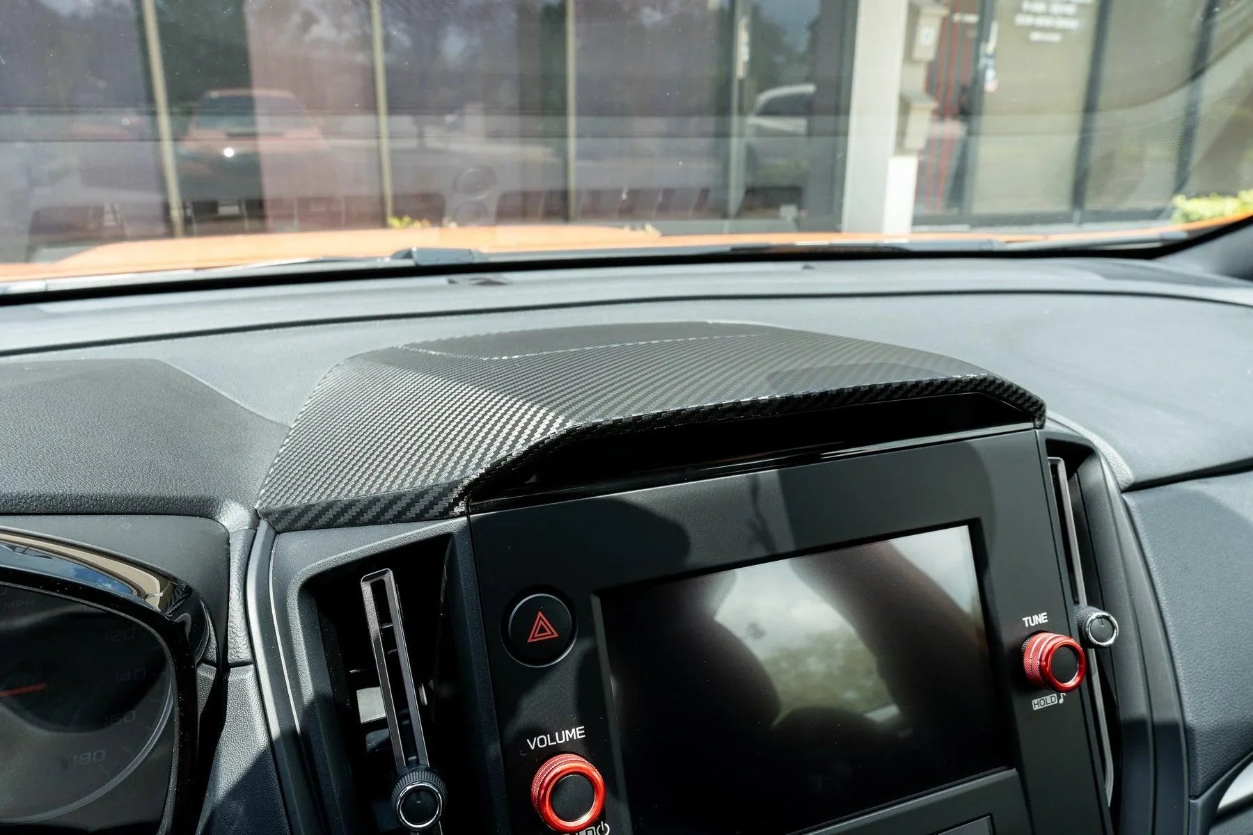 3D Carbon Center Hood Overlay Kit - 2022+ Subaru WRX StickerFab