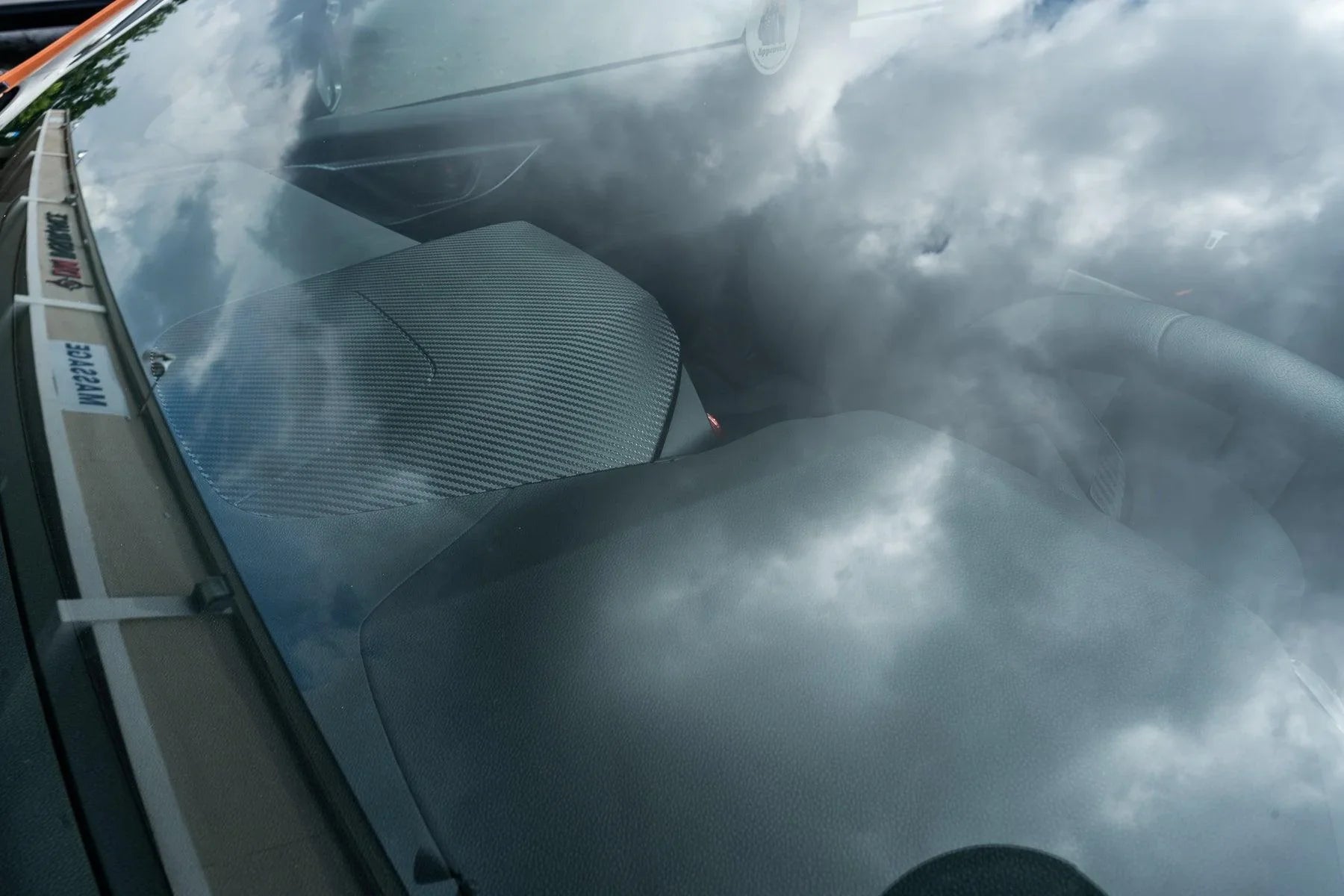 3D Carbon Center Hood Overlay Kit - 2022+ Subaru WRX StickerFab