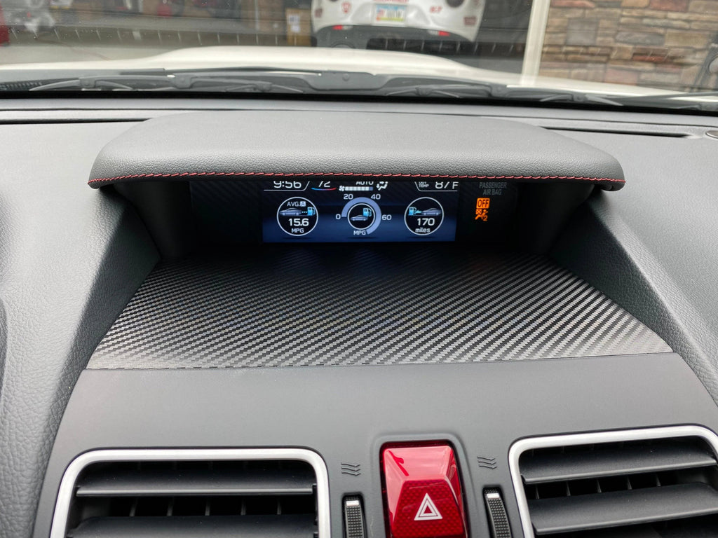 3D Carbon Center Instrument Panel Dash Trim - 2015-2021 WRX / STI StickerFab