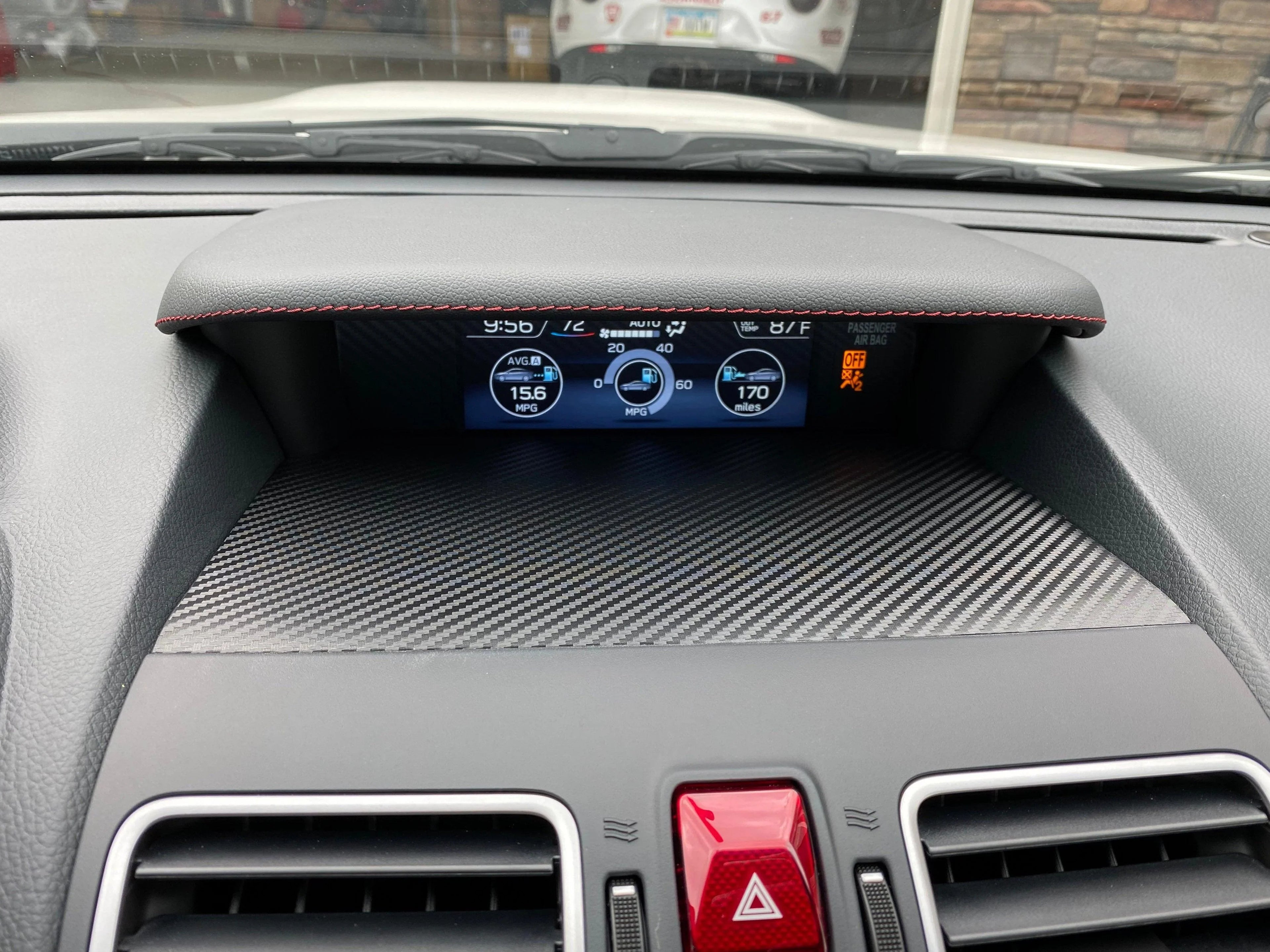3D Carbon Center Instrument Panel Dash Trim - 2015-2021 WRX / STI StickerFab