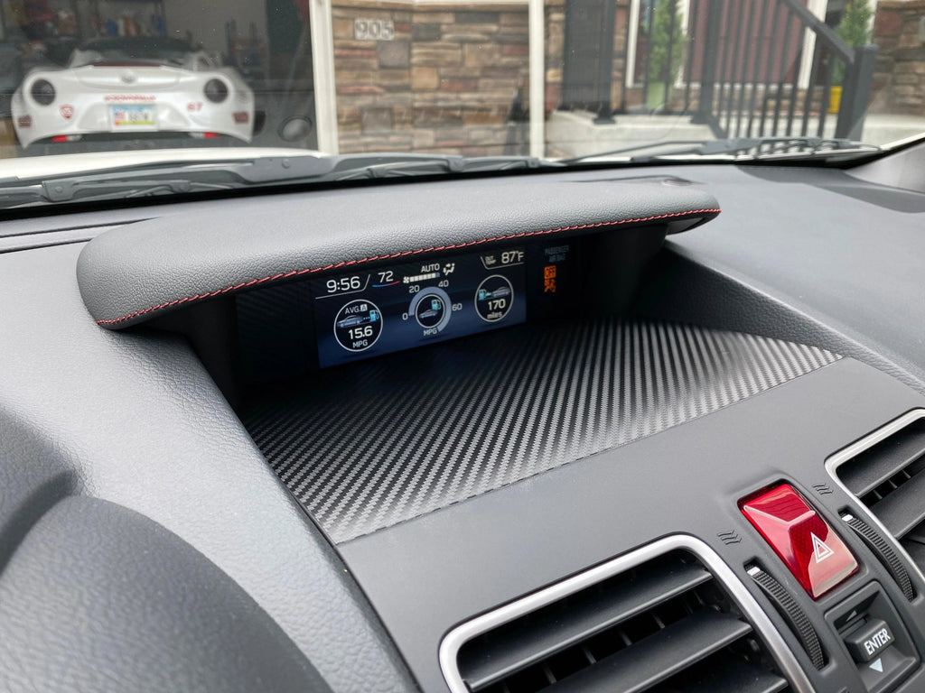 3D Carbon Center Instrument Panel Dash Trim - 2015-2021 WRX / STI StickerFab