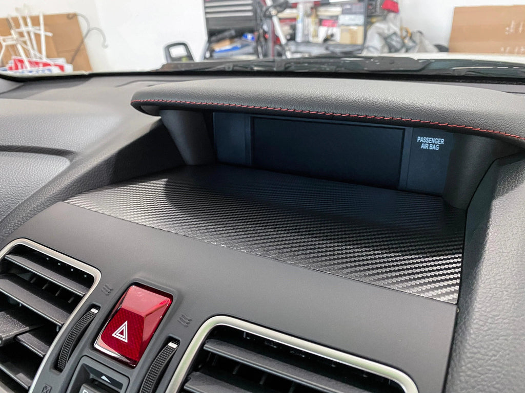 3D Carbon Center Instrument Panel Dash Trim - 2015-2021 WRX / STI StickerFab