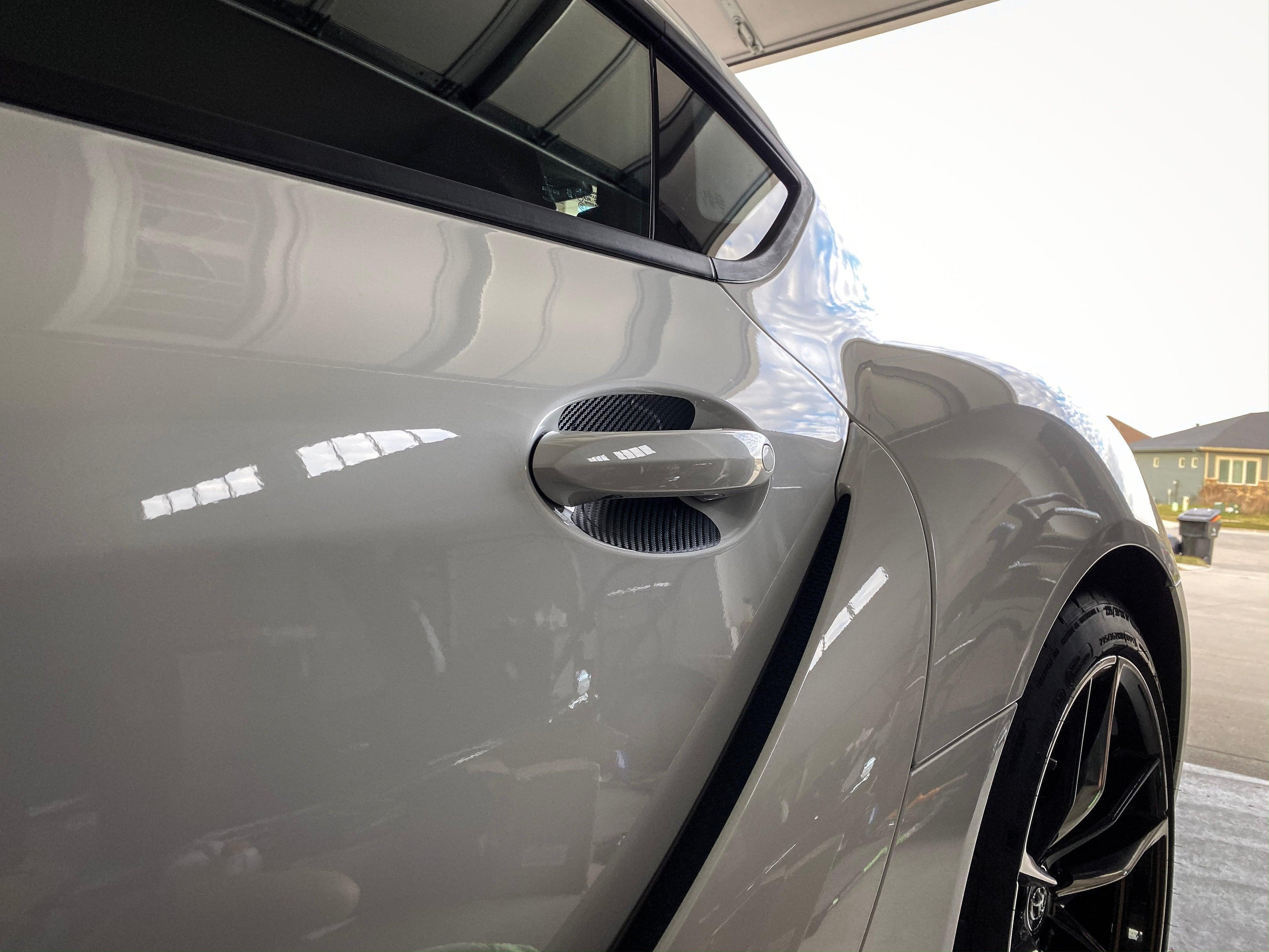 3D Carbon Door Cup Protectors - 2020+ Supra StickerFab