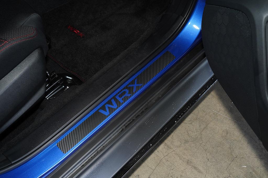 3D Carbon Door Sill Accent Overlay (VA/VB) fits 2015+ WRX / STI StickerFab