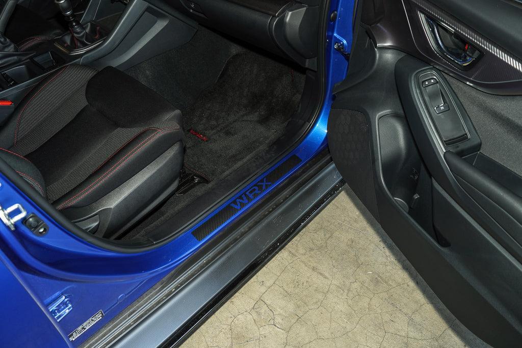 3D Carbon Door Sill Accent Overlay (VA/VB) fits 2015+ WRX / STI StickerFab
