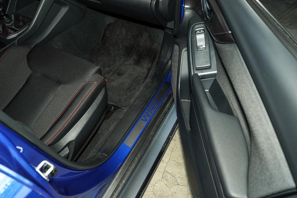 3D Carbon Door Sill Accent Overlay (VA/VB) fits 2015+ WRX / STI StickerFab