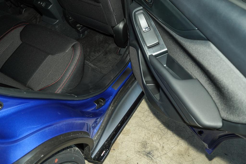 3D Carbon Door Sill Accent Overlay (VA/VB) fits 2015+ WRX / STI StickerFab